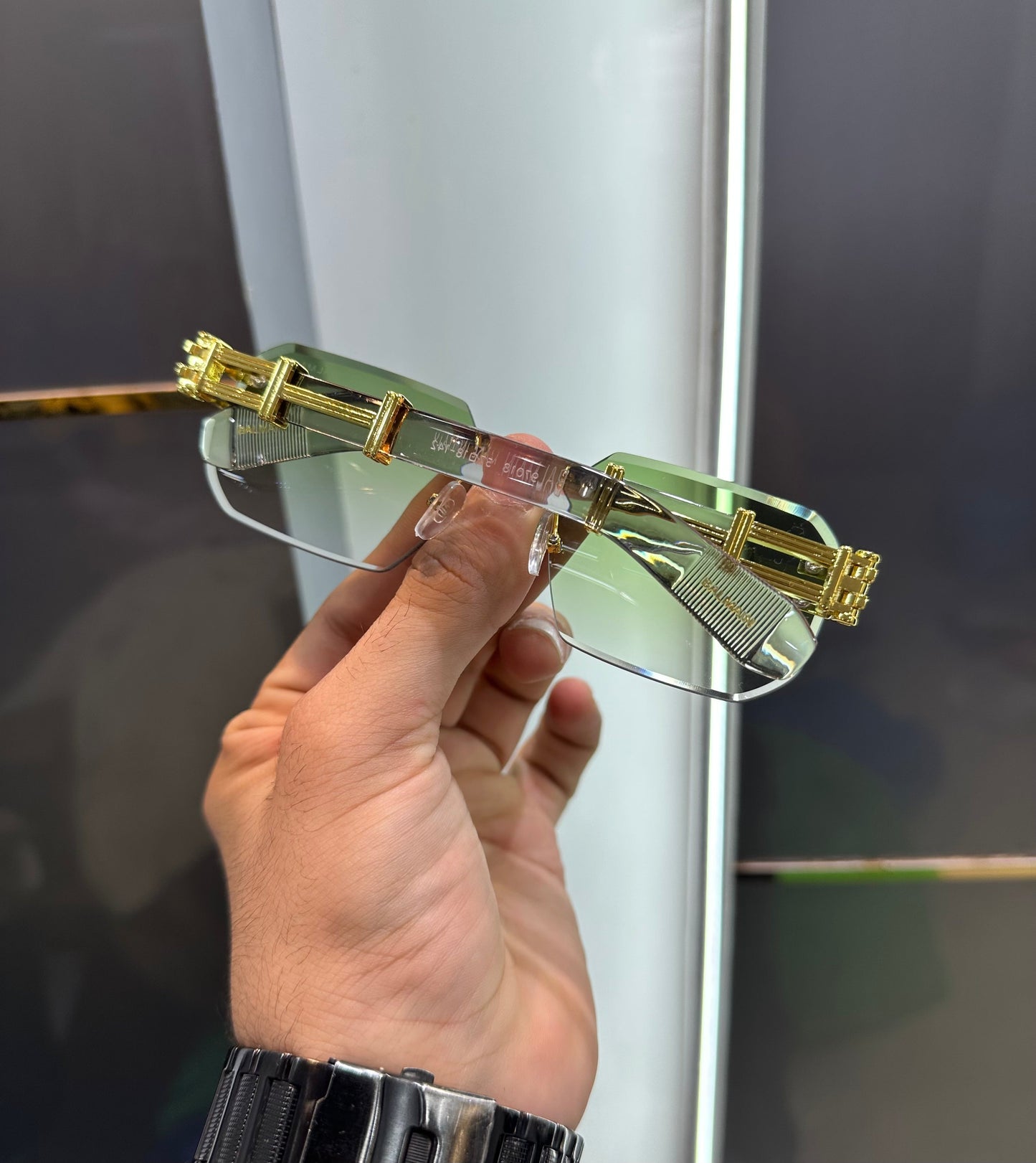 Balmain Paris Green Karan Aujla Edition Luxury Sunglass With Original Packing Urban Classics Store