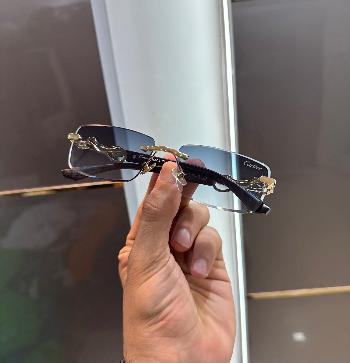 Cartier Sky Blue Limited Edition Luxury Sunglass With Original Packing Urban Classics Store