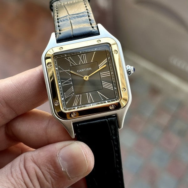CARTIER SANTOS GOLD-WHITE WITH OG BOX Urban Classics Store