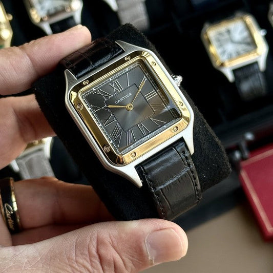 CARTIER SANTOS GOLD-WHITE WITH OG BOX Urban Classics Store
