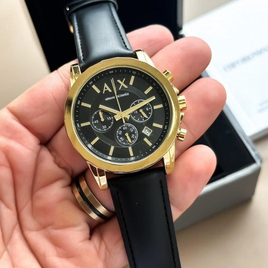 ARMANI EXCHANGE GOLD BLACK WITH OG KIT Urban Classics Store