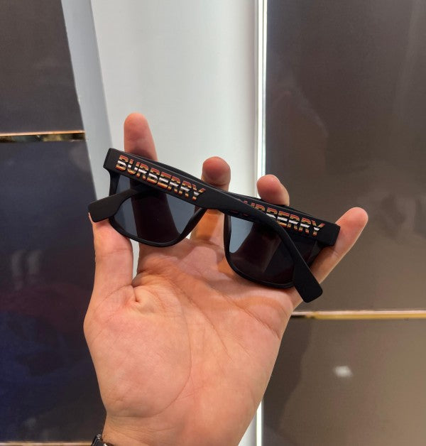 BURBERRY ALL BLACK SIDE LOGO LUXURY SHADE 4358 WITH OG KIT Urban Classics Store