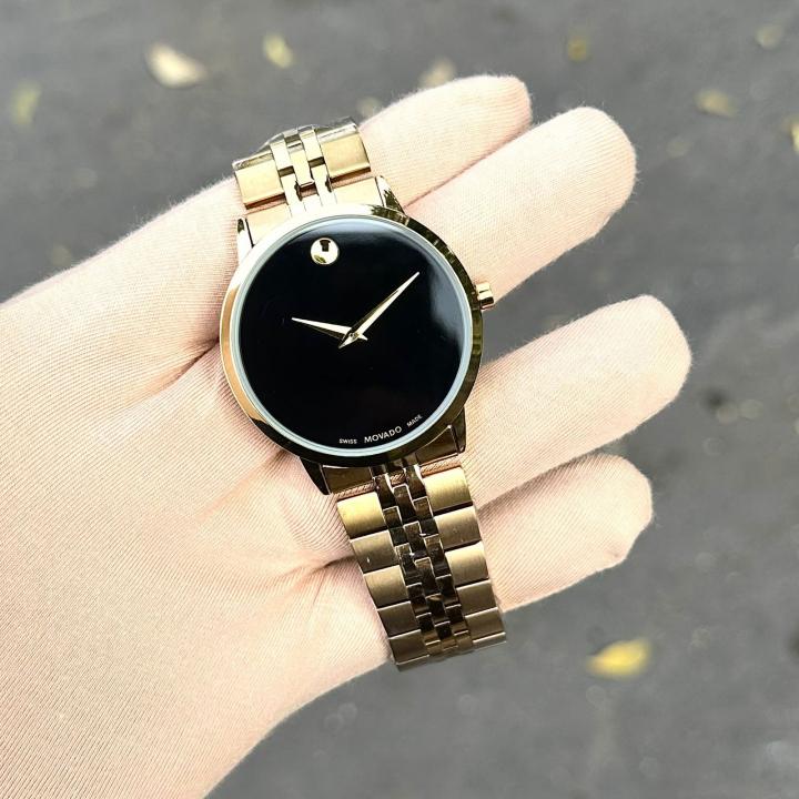 MOVADO GOLD BLACK WITH OG KIT Urban Classics Store