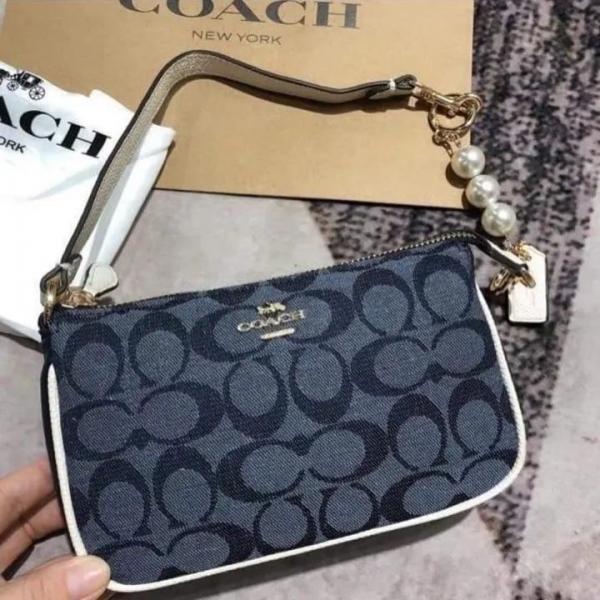 COACH NOLITA 19 (DENIM WHITE) BAG WITH OG BOX & CHAIN BELT Urban Classics Store