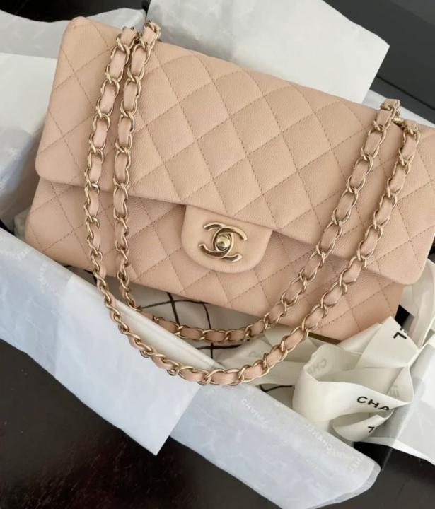 CHANEL JUMBO APRICOT GOLD BAG WITH OG BOX Urban Classics Store