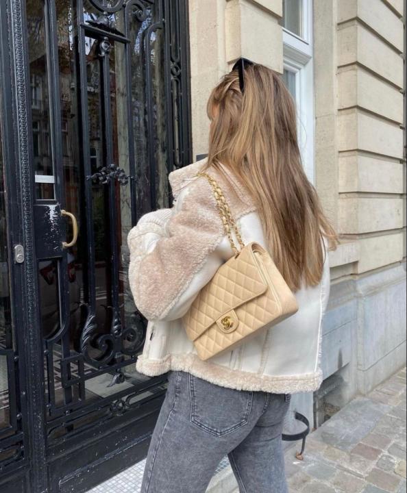 CHANEL JUMBO APRICOT GOLD BAG WITH OG BOX Urban Classics Store