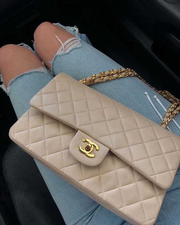 CHANEL JUMBO APRICOT GOLD BAG WITH OG BOX Urban Classics Store