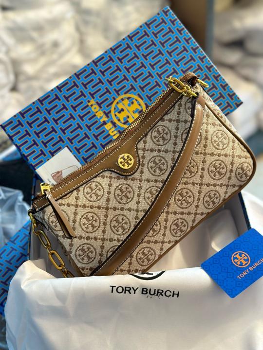 TORY BURCH STUDIO SLING (BROWN) SHOULDER BAG WITH OG BOX Urban Classics Store