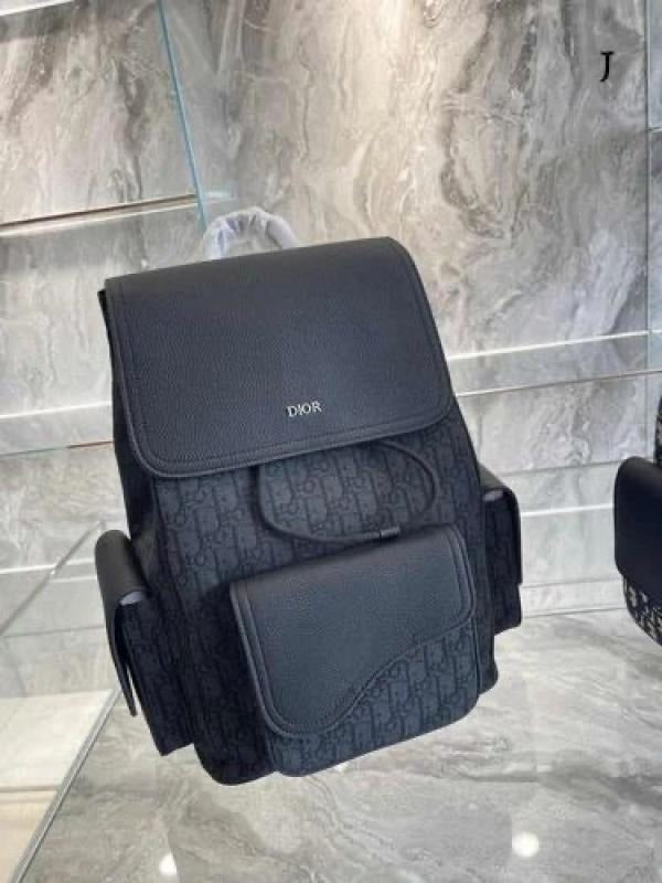 DIOR ESSENTIAL SADDLE UNISEX BLACK BAGPACK WITH DUST COVER Urban Classics Store