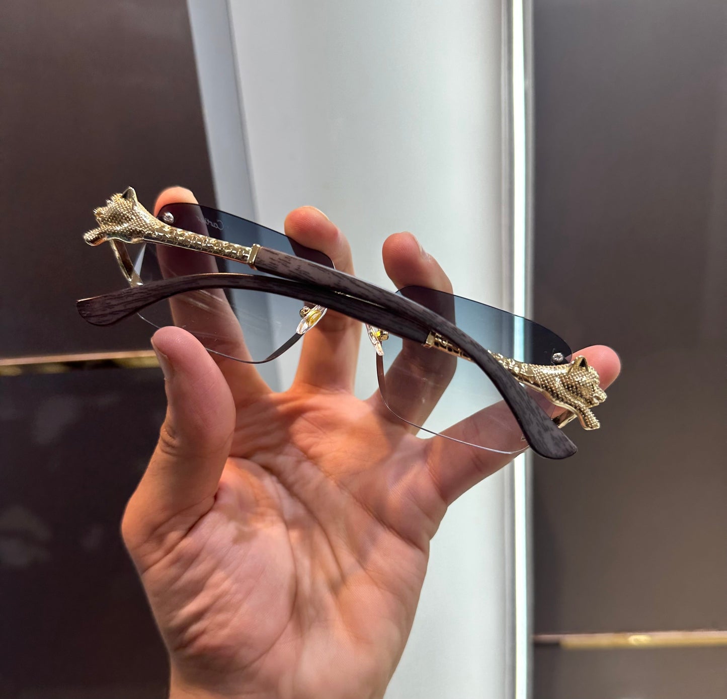 Cartier Sky Blue Jaguar Karan Aujla Edition Luxury Sunglass With Original Packing Urban Classics Store