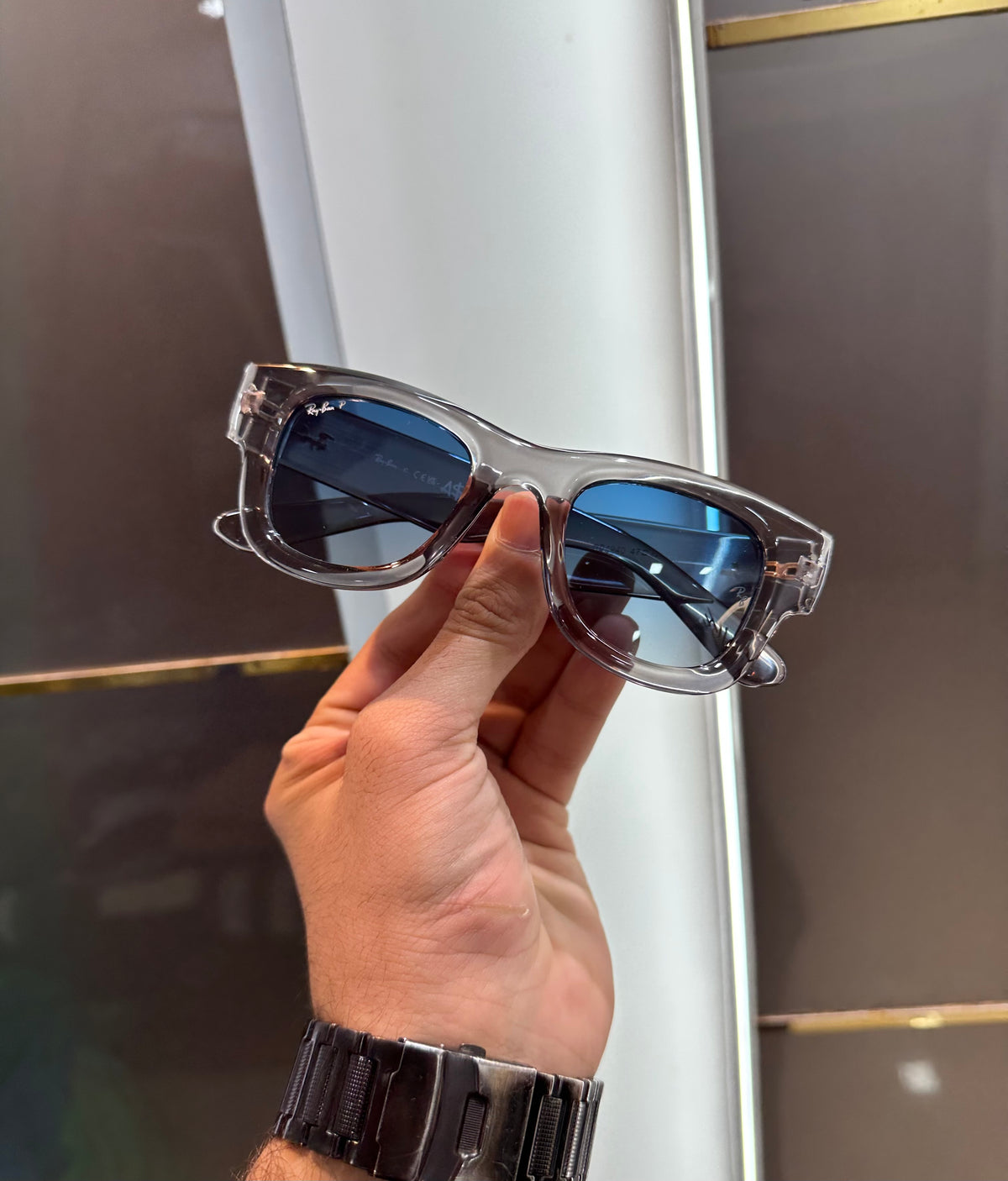 Rayban Grey Blue Limited Edition Luxury Sunglass With Original Packing