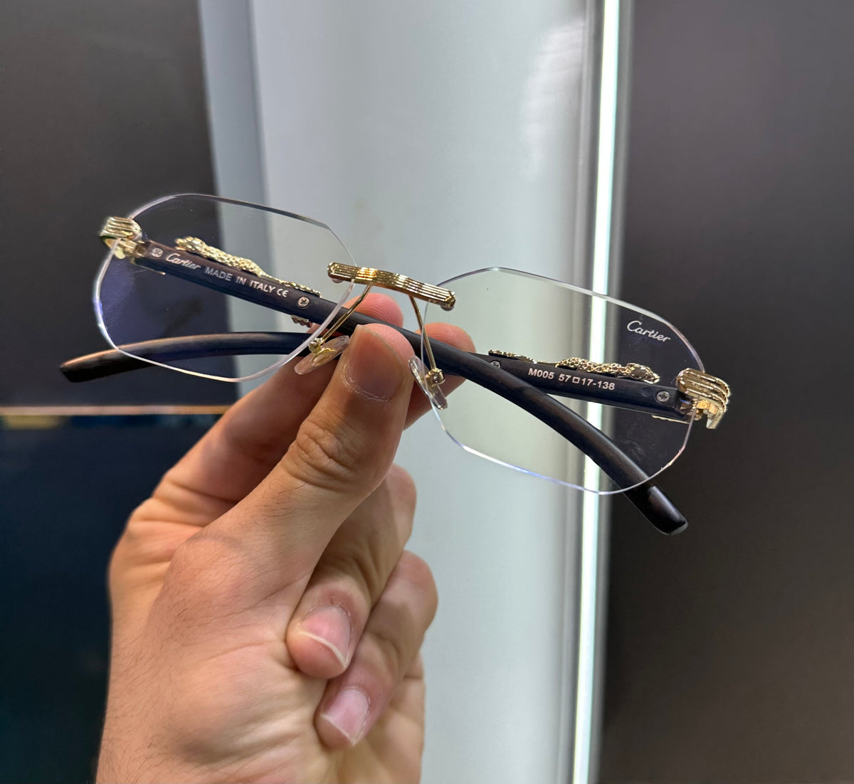Cartier Transparent Jaguar Karan Aujla Edition Luxury Sunglass With Original Packing Urban Classics Store