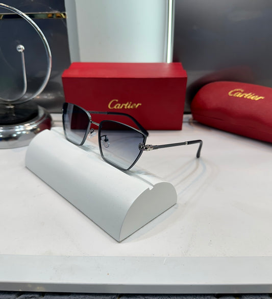 CARTIER STYLISH BLACK SUNGLASSES WITH OG BOX Urban Classics Store