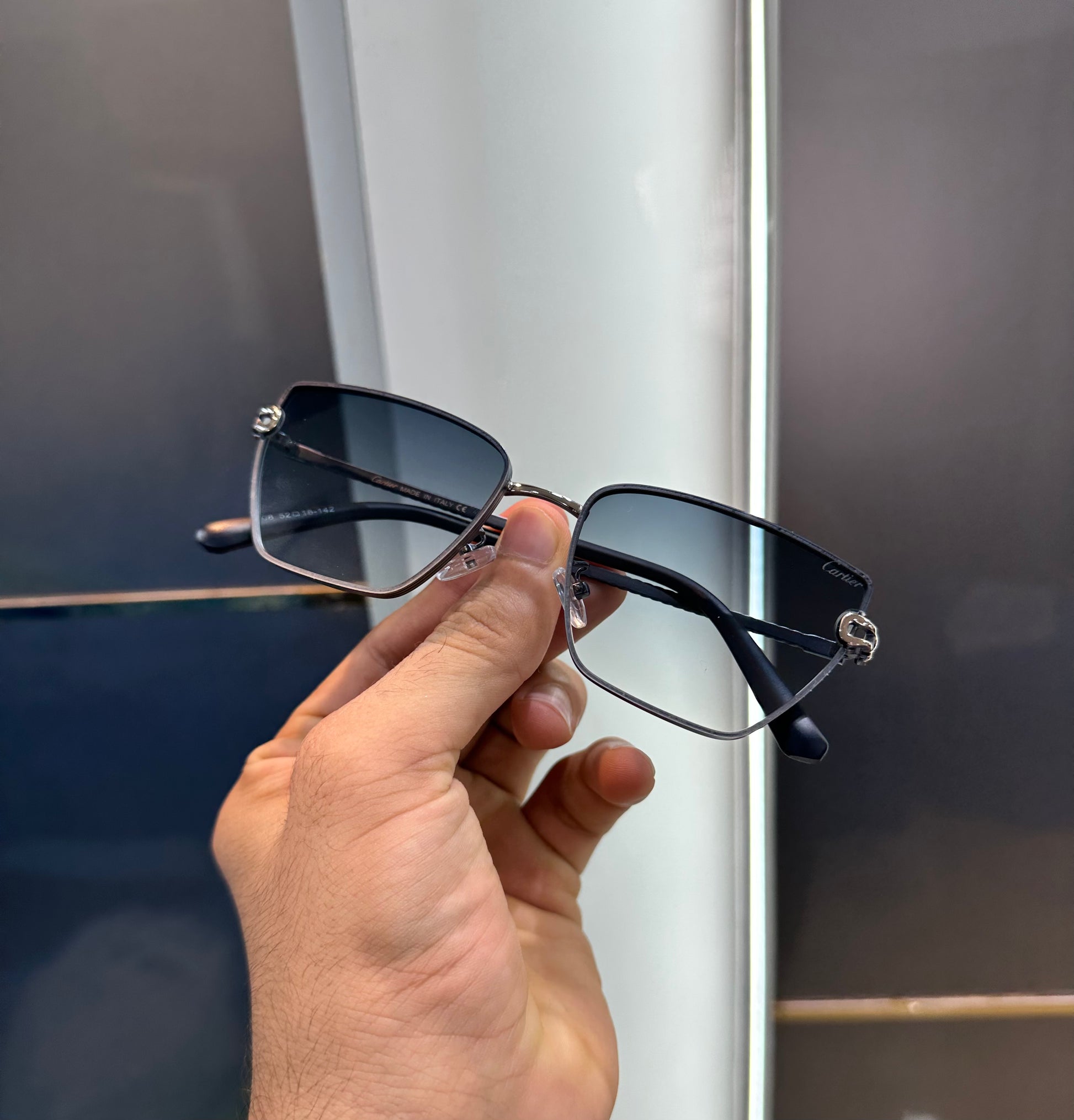 CARTIER STYLISH BLACK SUNGLASSES WITH OG BOX Urban Classics Store