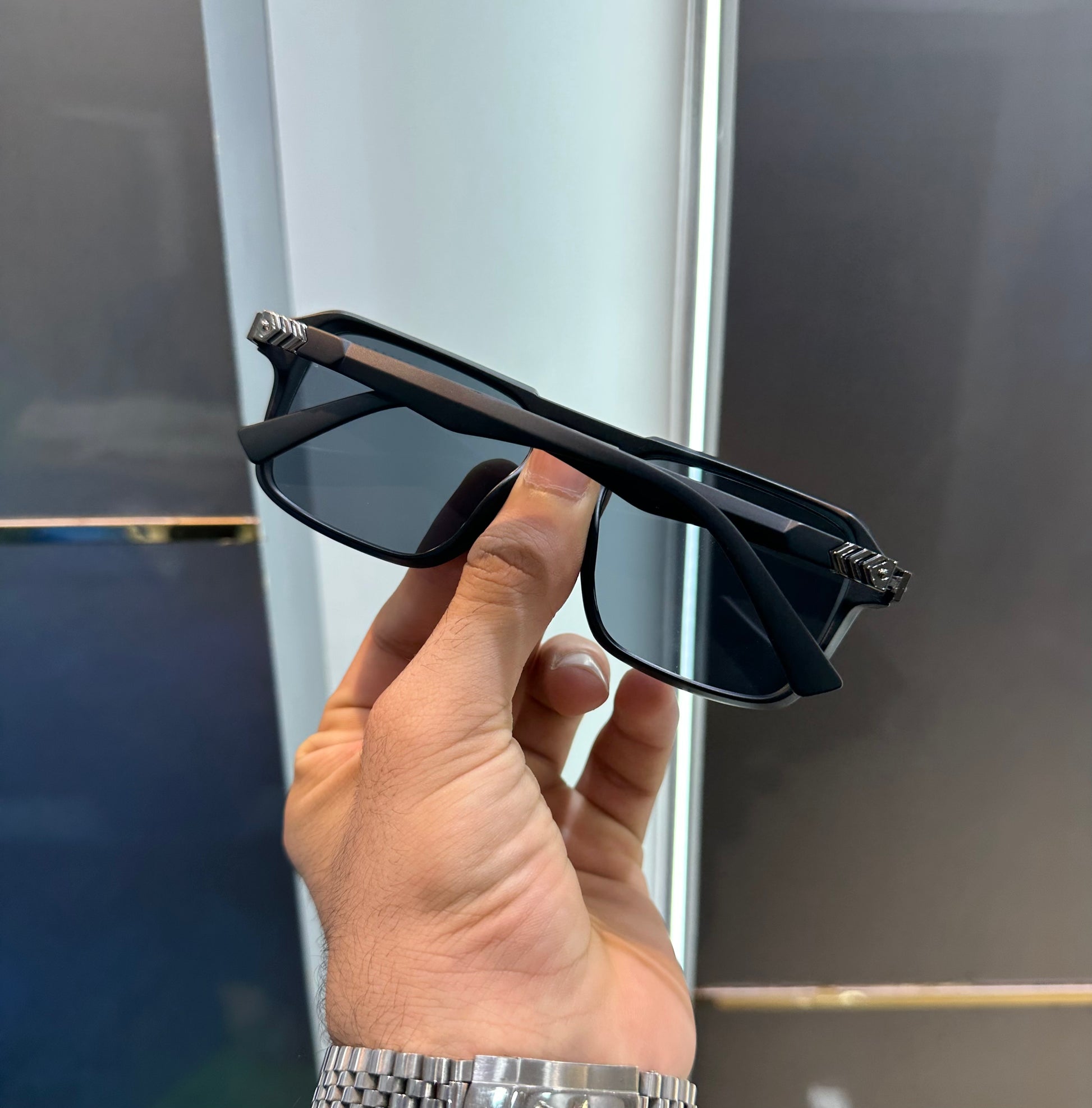 BALMAIN PARIS § MATT BLACK EDITION § SUNGLASS WHITE WITH OG BOX Urban Classics Store