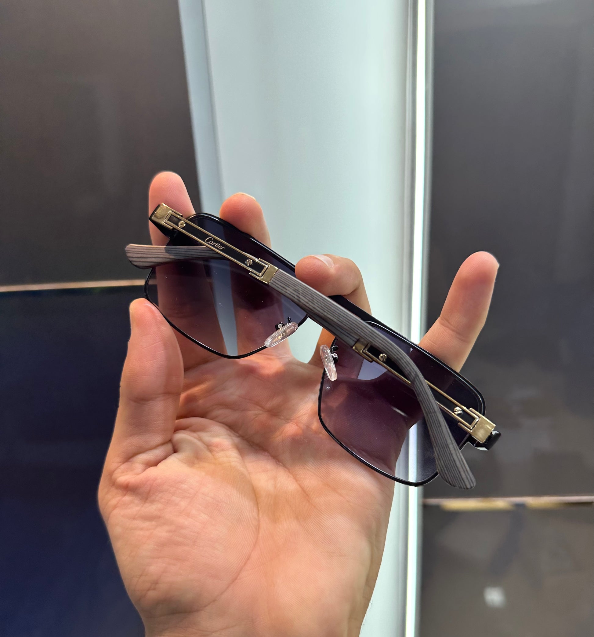 CARTIER STYLISH BLACK SUNGLASS WITH OG BOX Urban Classics Store