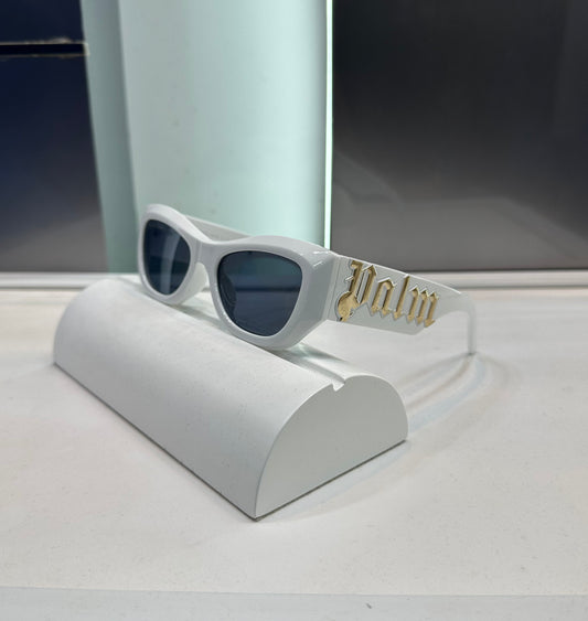 PALM ANGELS DESIGNER WHITE SHADE WITH OG BOX Urban Classics Store