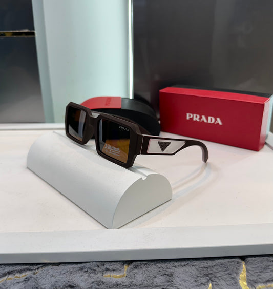 PRADA MILANO * RANVEER SINGH EDITION* WHITE BROWN SUNGLASSES WITH OG BOX Urban Classics Store