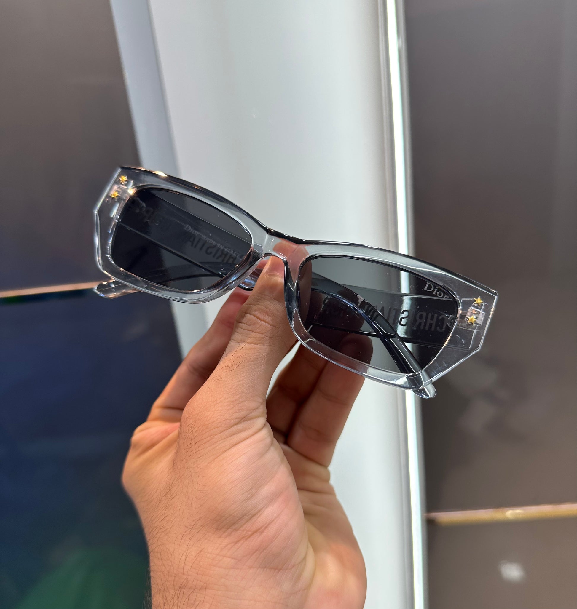 CHRISTIAN DIOR * TRANSPARENT GREY * LUXURY SUNGLASS WITH OG KIT Urban Classics Store