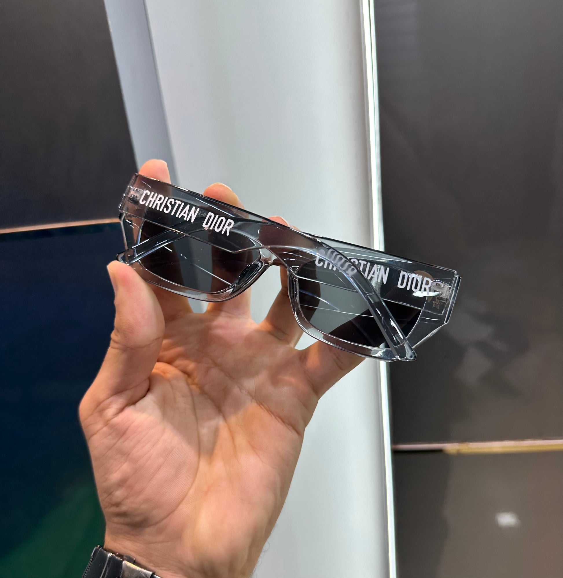 CHRISTIAN DIOR * TRANSPARENT GREY * LUXURY SUNGLASS WITH OG KIT Urban Classics Store