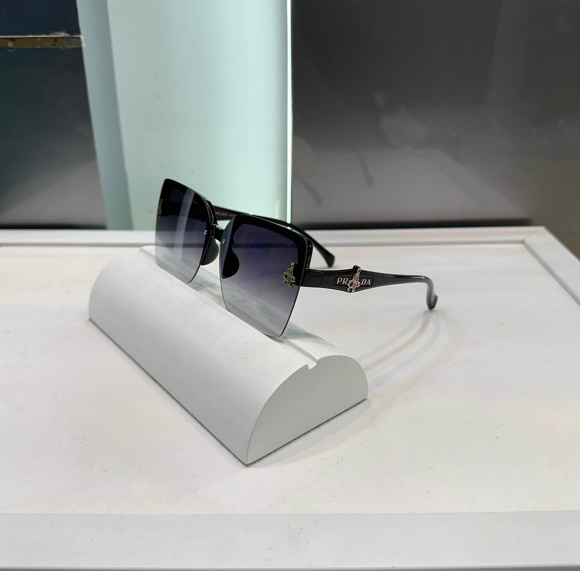 PRADA MILANO LUXURY # ALL BLACK EDITION # SUNGLASSES WITH OG KIT Urban Classics Store