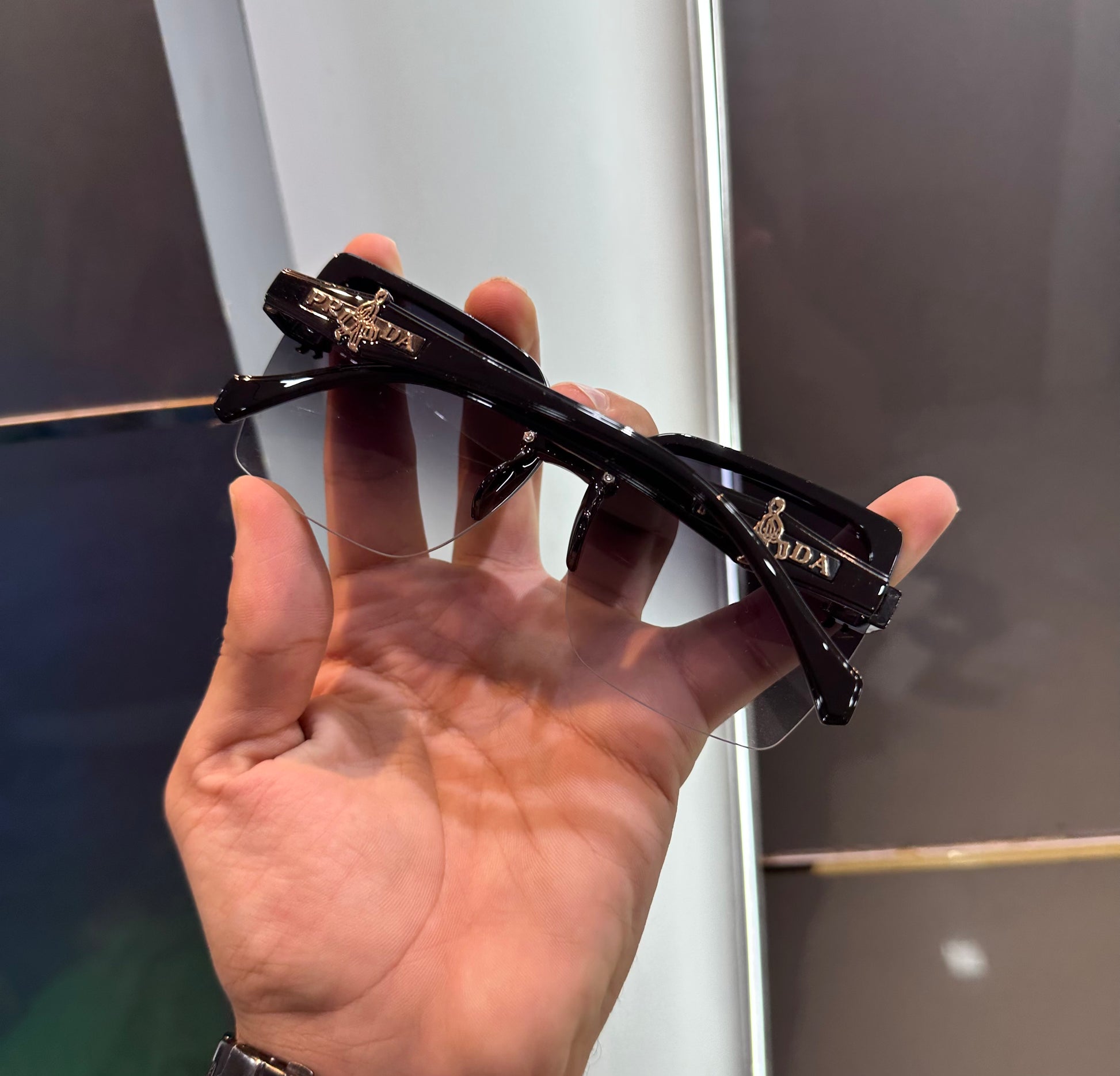 PRADA MILANO LUXURY # ALL BLACK EDITION # SUNGLASSES WITH OG KIT Urban Classics Store