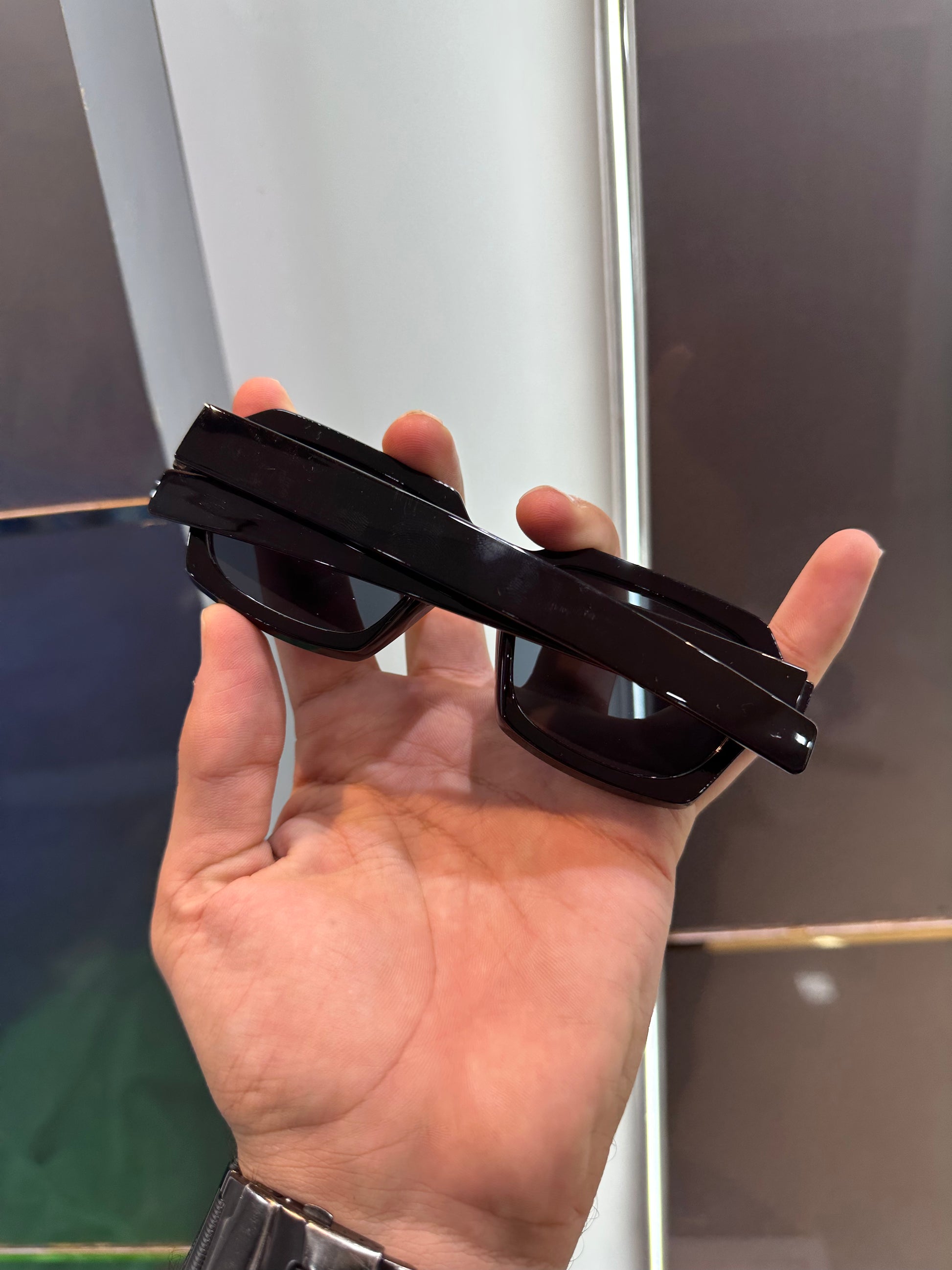 BALMAIN PARIS # JOHNNY DEPP # PREMIUM BLACK SUNGLASS WITH OG BOX Urban Classics Store