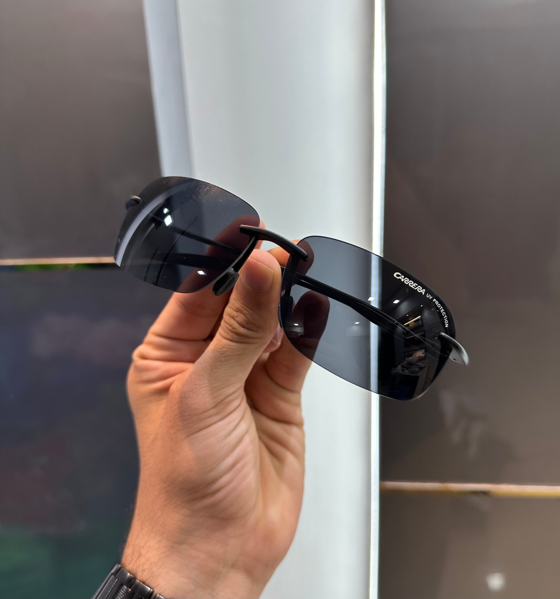 CARRERA JET BLACK PREMIUM SUNGLASSES WITH OG BOX Urban Classics Store