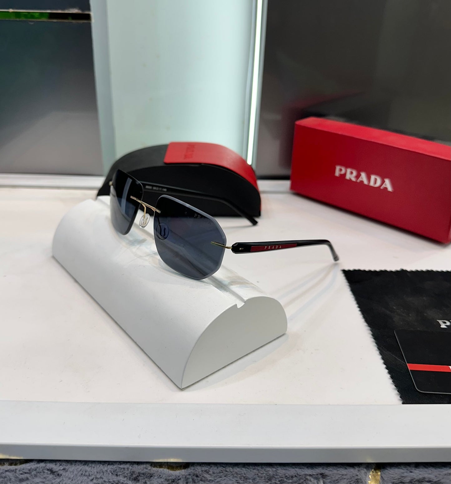 PRADA BLACK COOL CLASSIC SUNGLASS WITH OG BOX Urban Classics Store