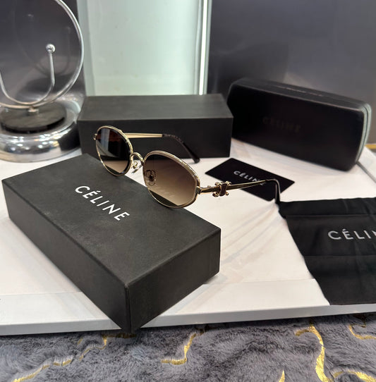 CELINE PREMIUM SUNGLASSES - GOLD FINISH WITH OG BOX Urban Classics Store
