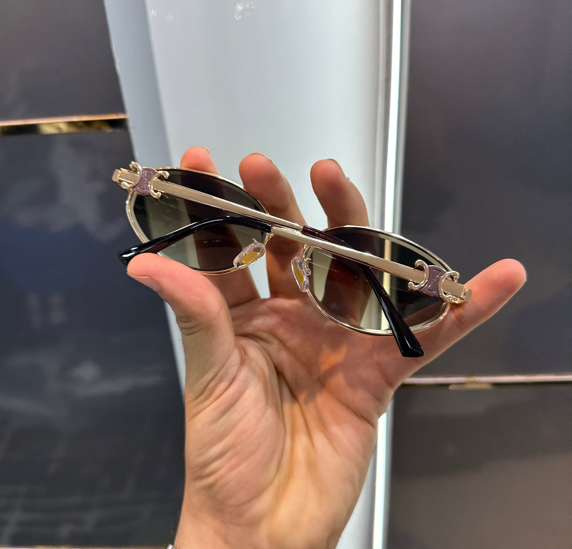 CELINE PREMIUM SUNGLASSES - GOLD FINISH WITH OG BOX Urban Classics Store