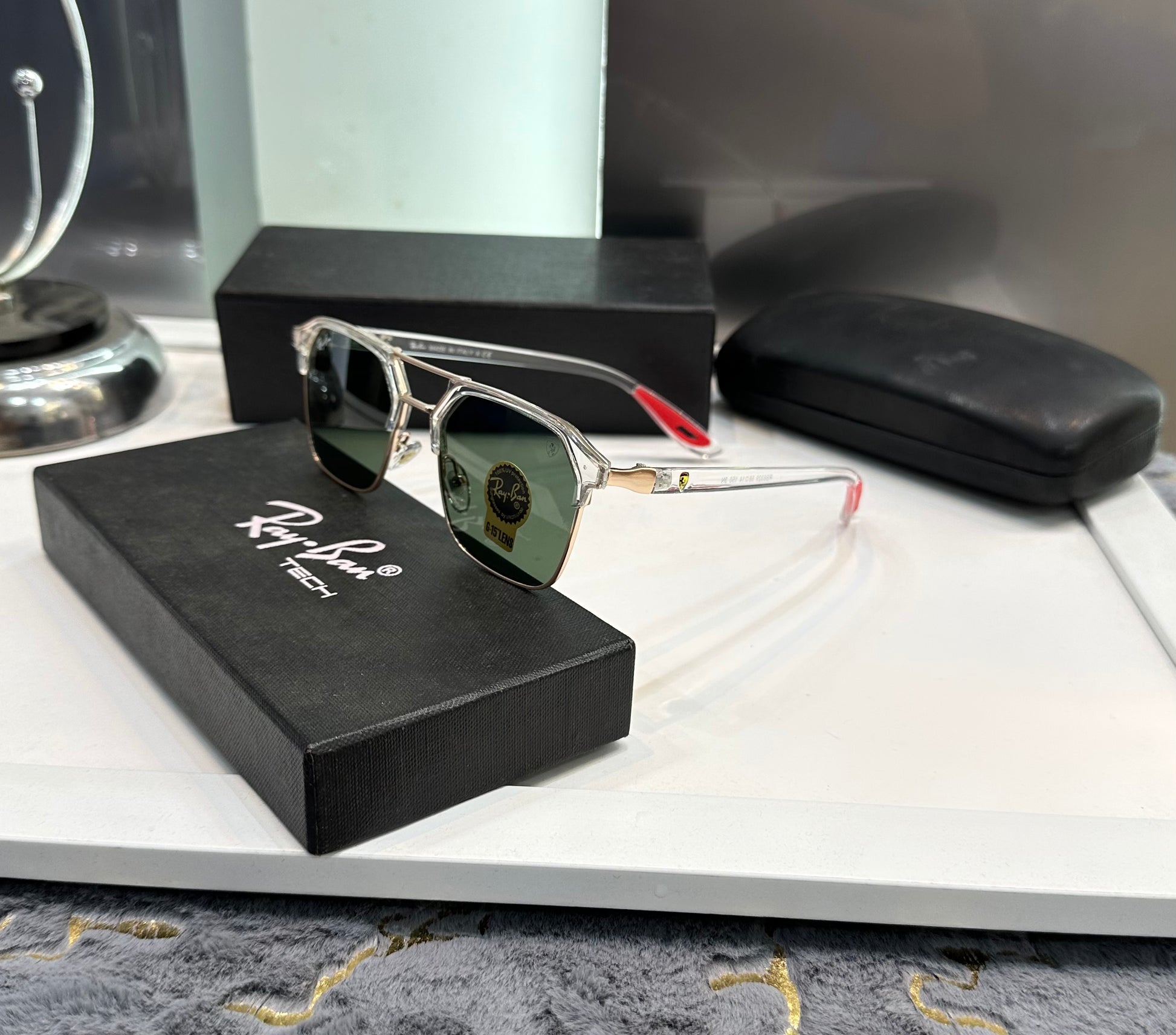 RAY BAN FERRARI EDITION SUNGLASSES WITH OG BOX KIT Urban Classics Store