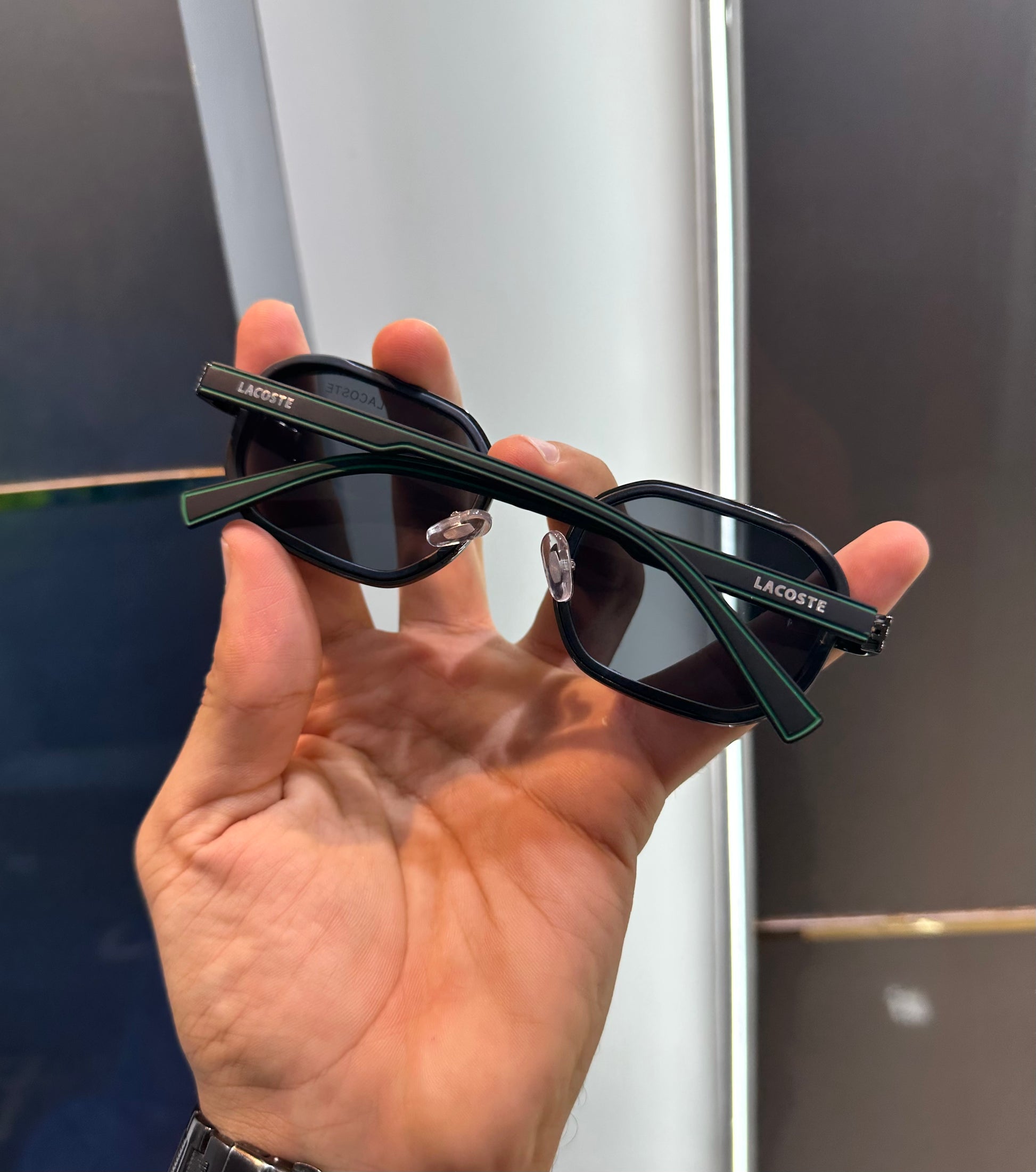 LACOSTE PREMIUM SUNGLASSES LOGO MONOGRAM WITH OG BOX Urban Classics Store