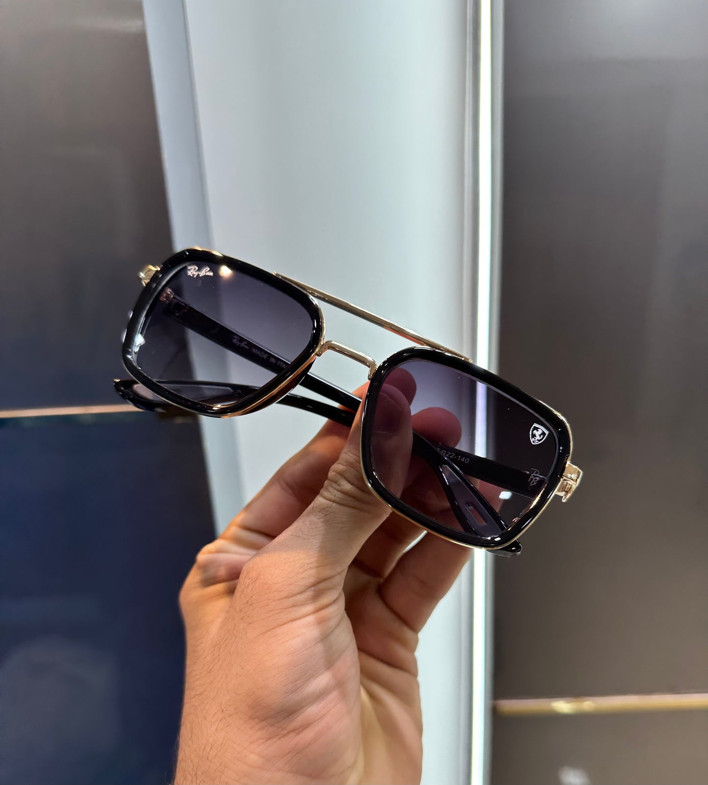 RAYBAN FERRARI EDITION PREMIUM SUNGLASS WITH OG BOX Urban Classics Store