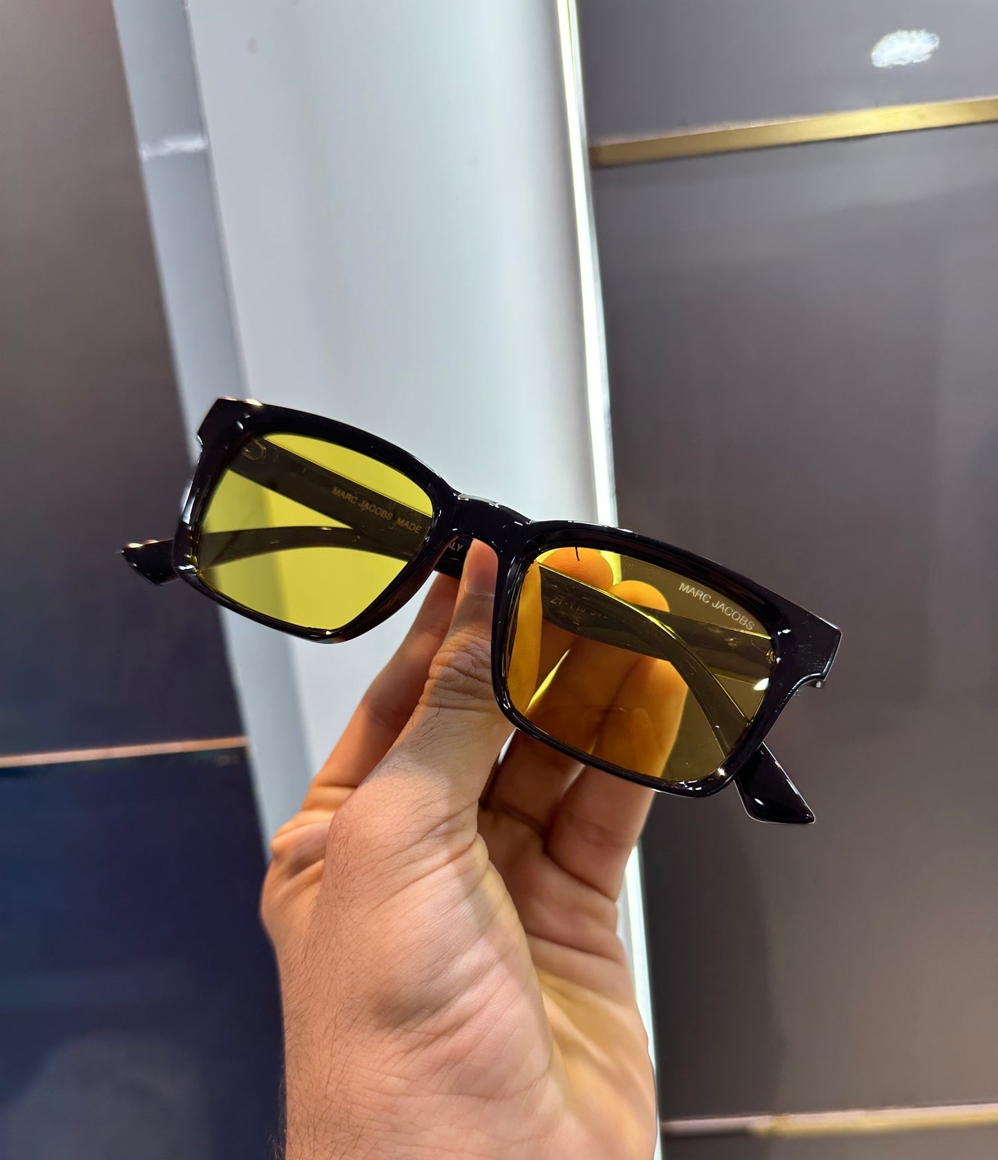 MARC JACOB YELLOW BLACK EDITION SUNGLASSES WITH OG BOX Urban Classics Store