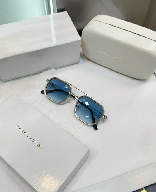 MARC JACOB SILVER BLUE PREMIUM SUNGLASSES WITH OG KIT Urban Classics Store
