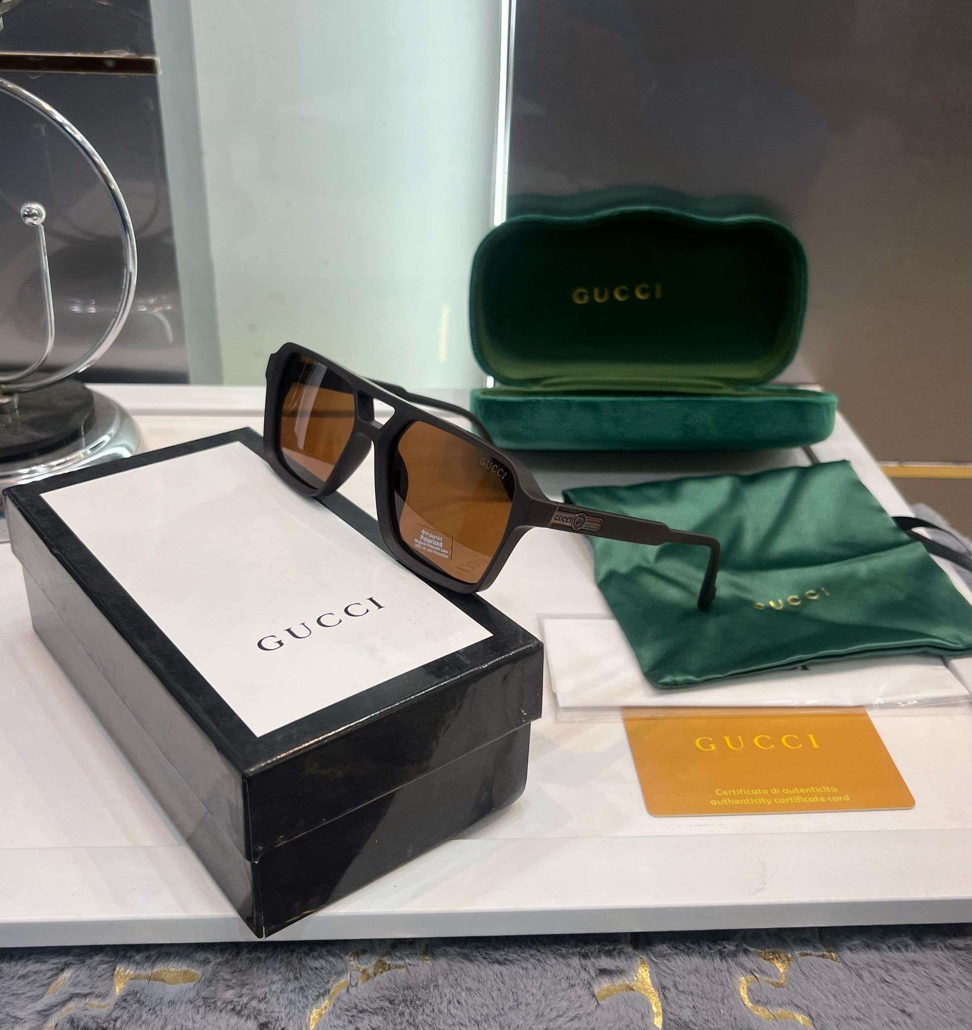 GUCCI PREMIUM SUNGLASSES - WHITE WITH OG BOX (Copy) Urban Classics Store