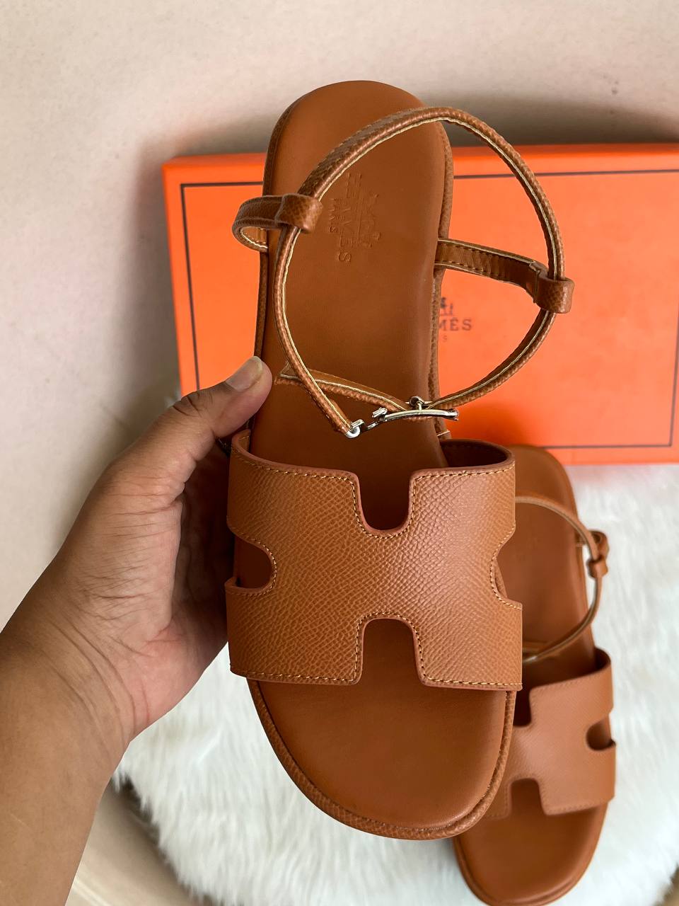 HERMES JAM 30 PLATFORM BROWN SANDAL WITH ORIGINAL BOX Urban Classics Store