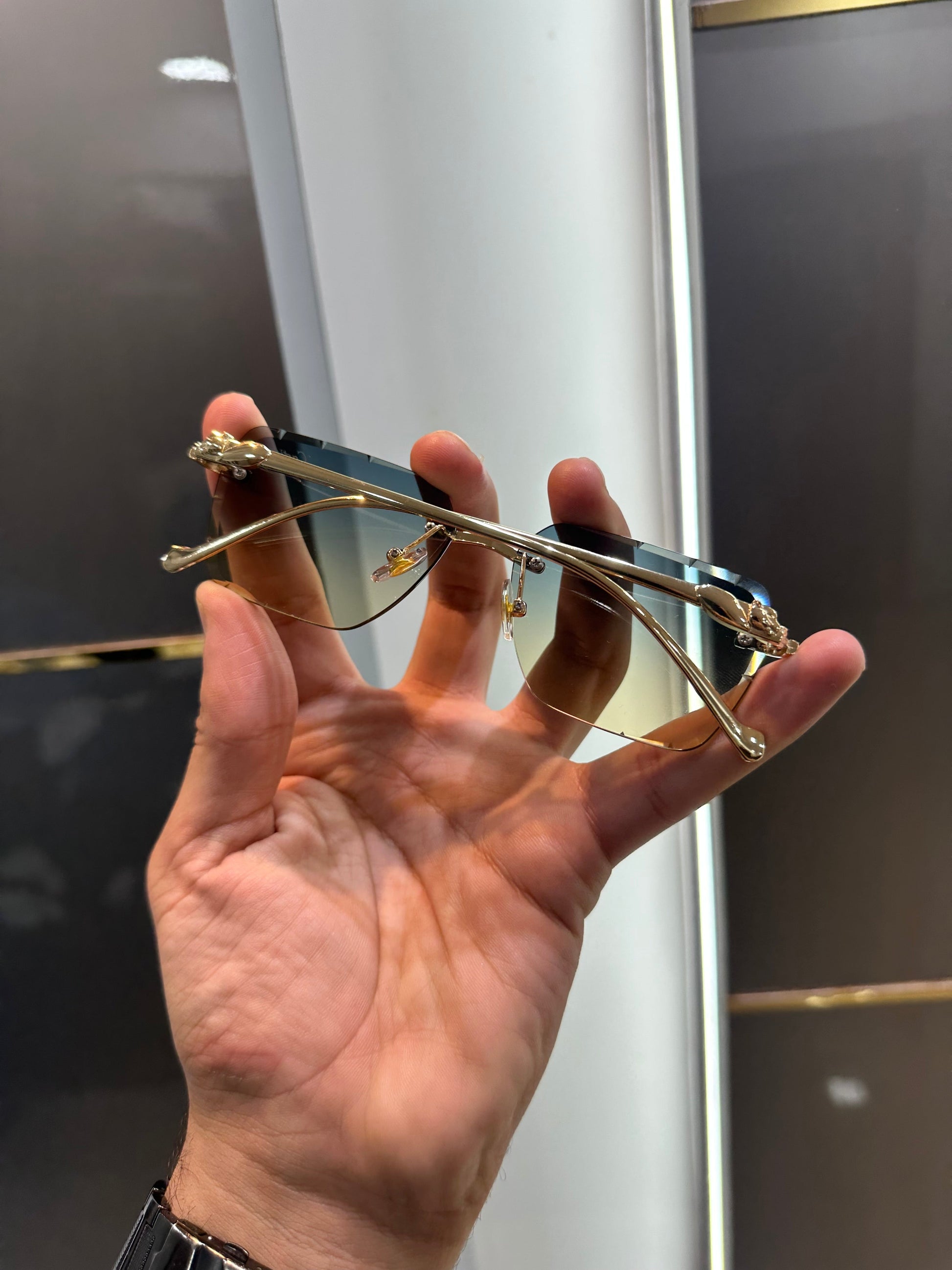 Cartier Aqua Green Karan Aujla Edition Luxury Sunglass With Original Packing Urban Classics Store