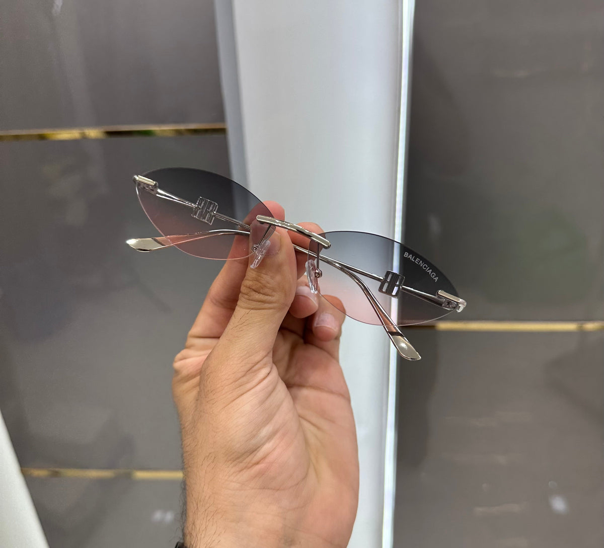 Balenciaga Dual Metal Limited Edition Luxury Sunglass With Original Packing Urban Classics Store