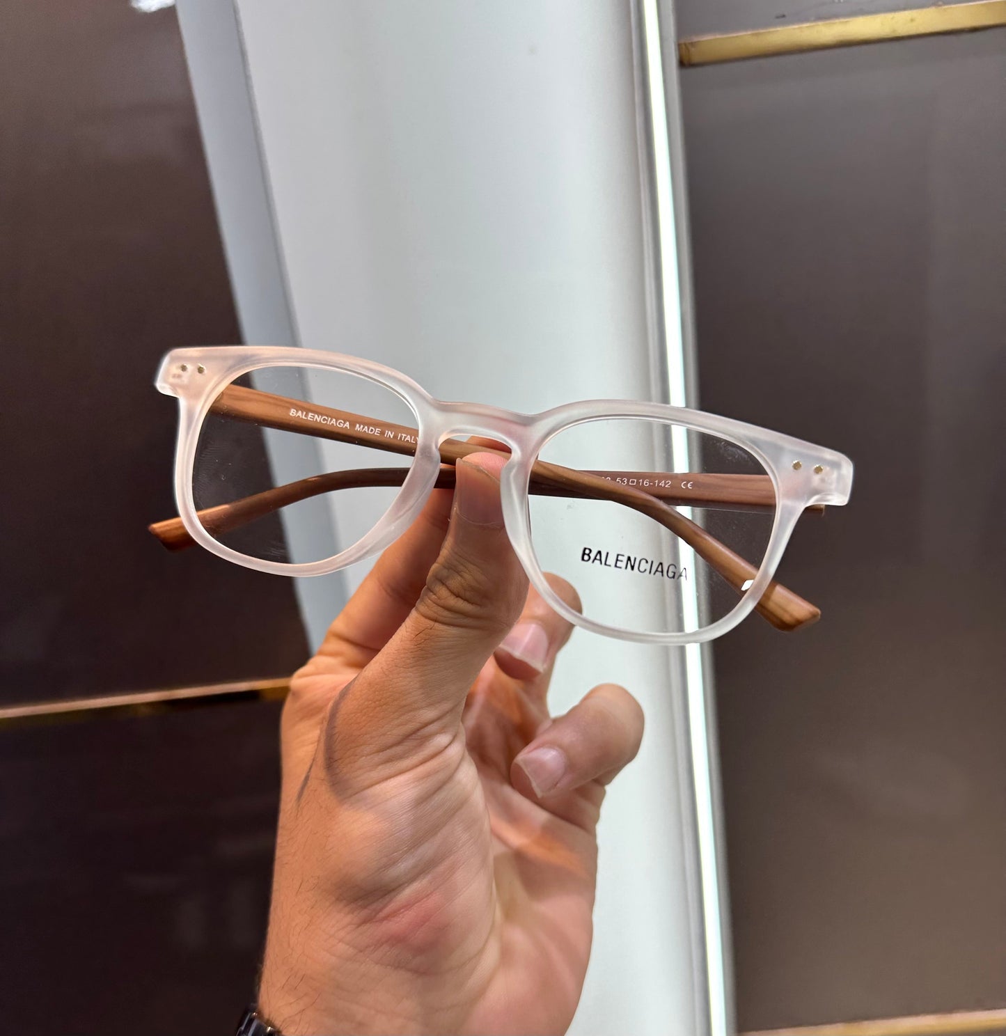 Balenciaga Ice Wooden Look Limited Edition Luxury Sunglass With Original Packing Urban Classics Store