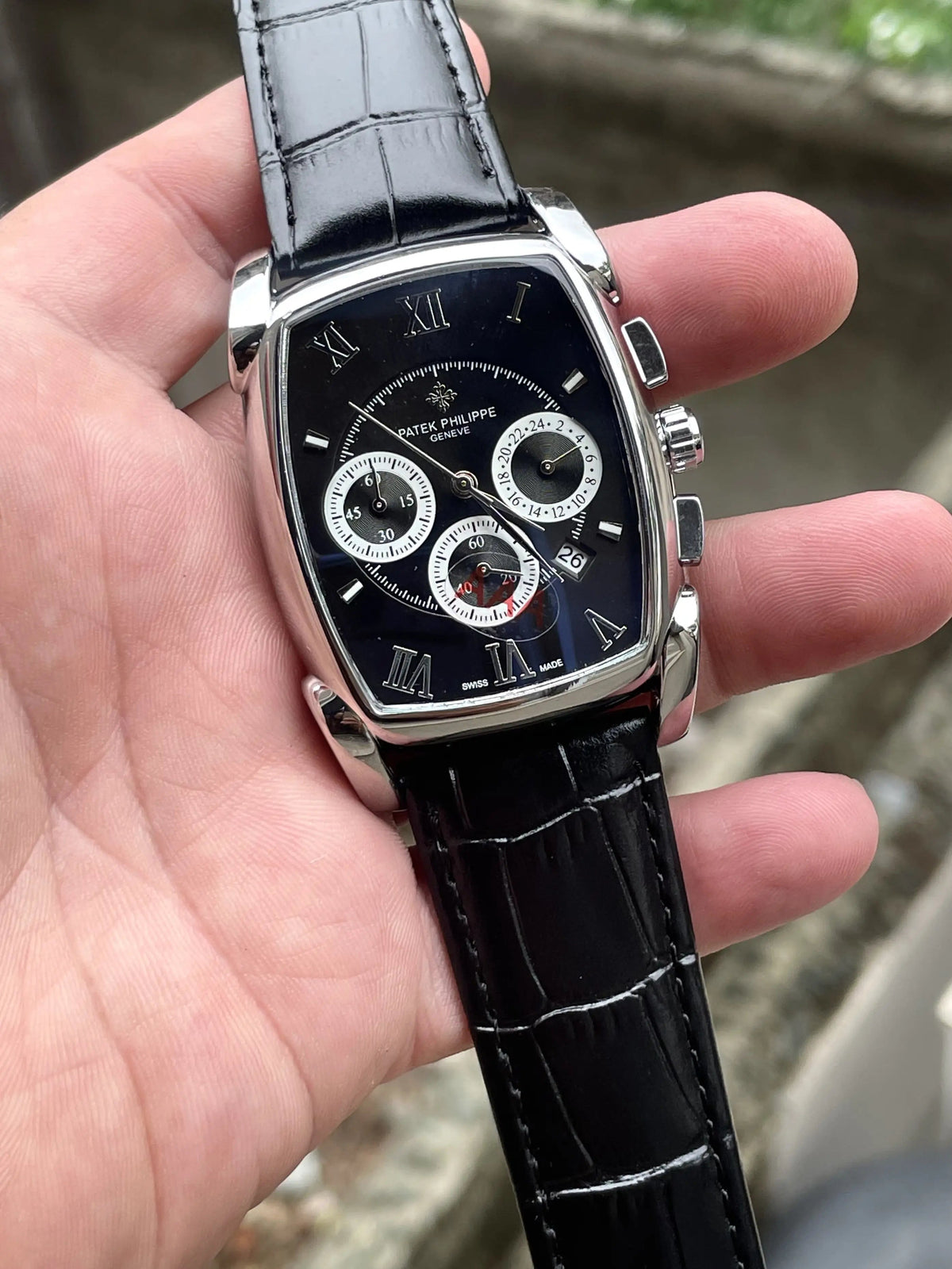 Pate_k philippe style tonneau watch Urban Classics Store