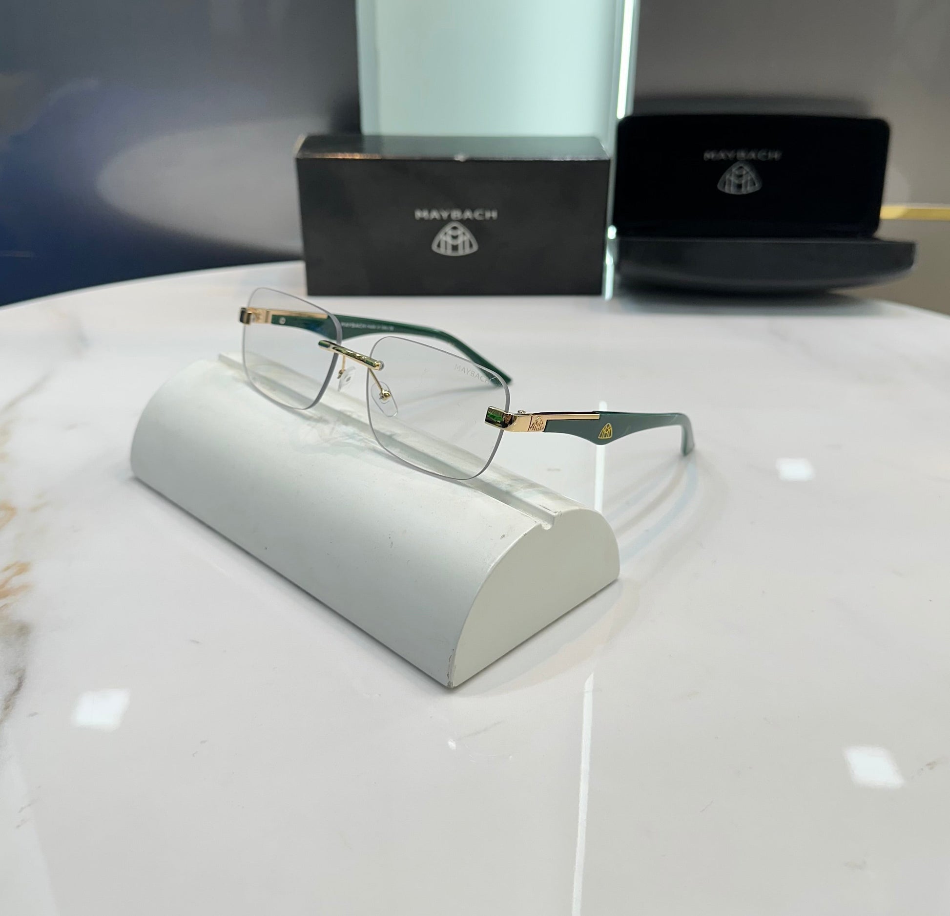 Maybach Green Frame Karan Aujla Edition Luxury Sunglass With Original Packing Urban Classics Store