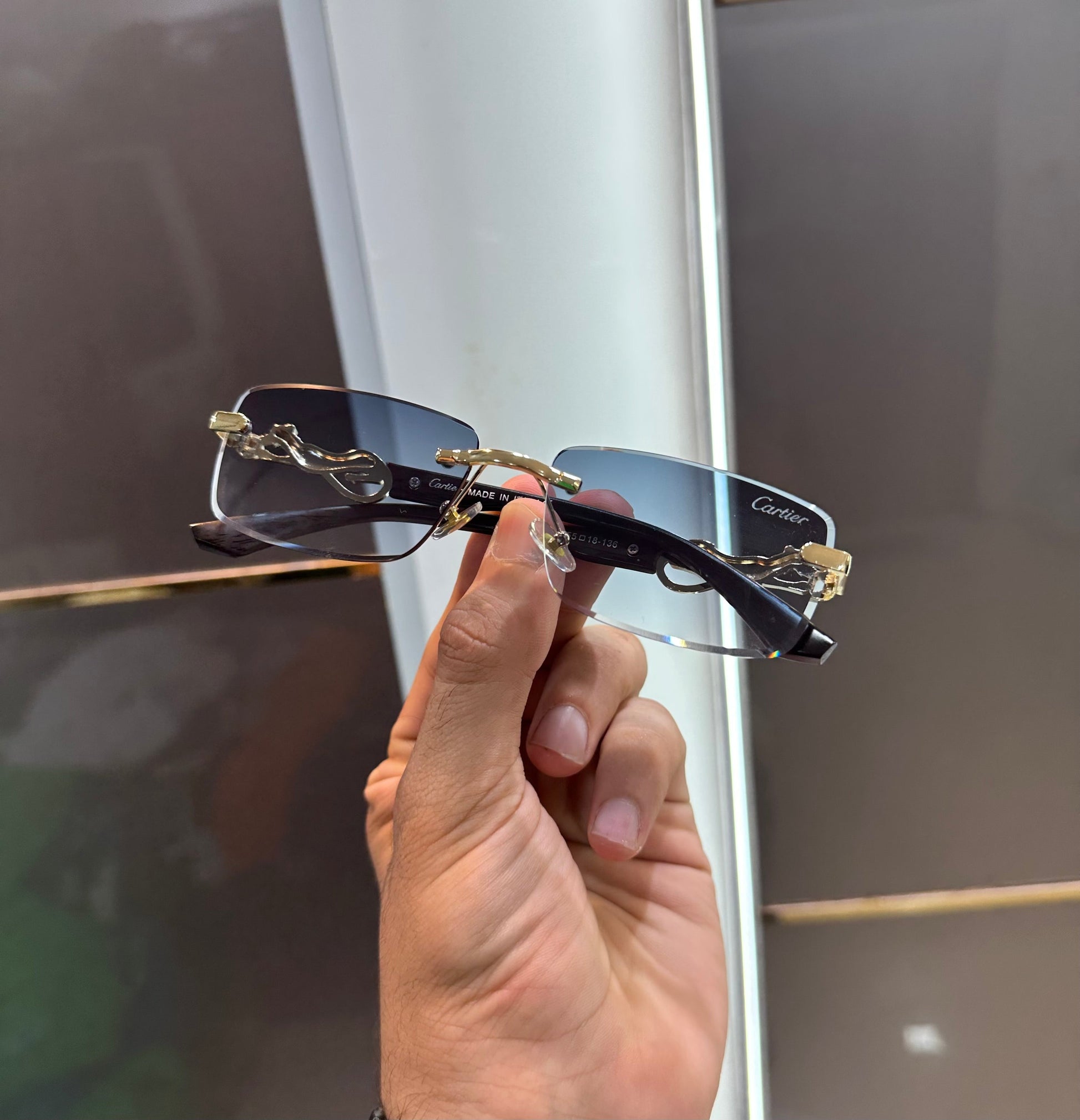 Cartier Sky Blue Limited Edition Luxury Sunglass With Original Packing Urban Classics Store