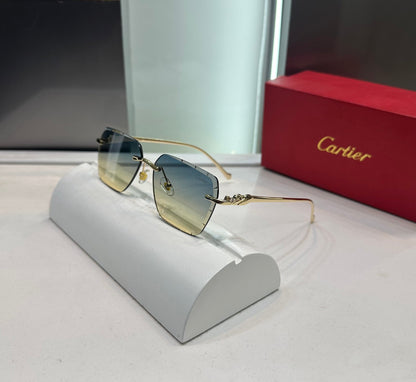 Cartier Aqua Green Karan Aujla Edition Luxury Sunglass With Original Packing Urban Classics Store