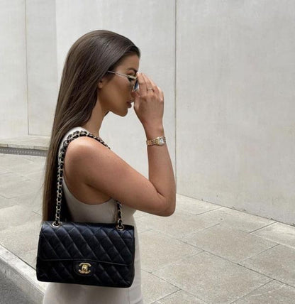 CHANEL JUMBO BLACK GOLD WITH OG BOX Urban Classics Store