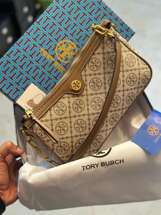 TORY BURCH STUDIO SLING (BROWN) SHOULDER BAG WITH OG BOX Urban Classics Store