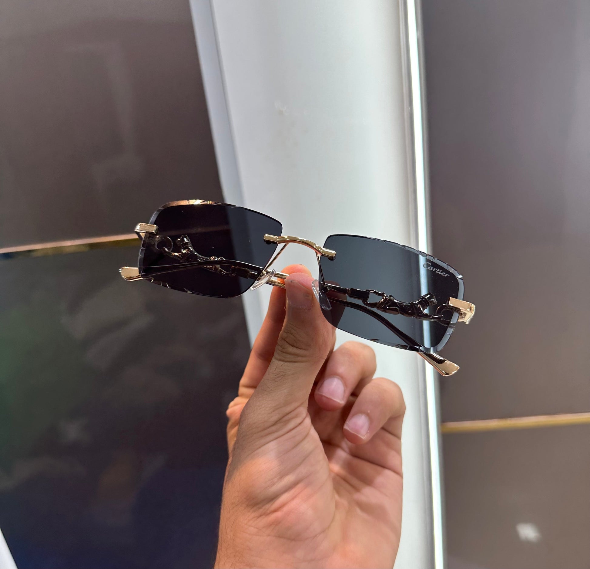 Cartier Black Metal Limited Edition Luxury Sunglass With Original Packing Urban Classics Store