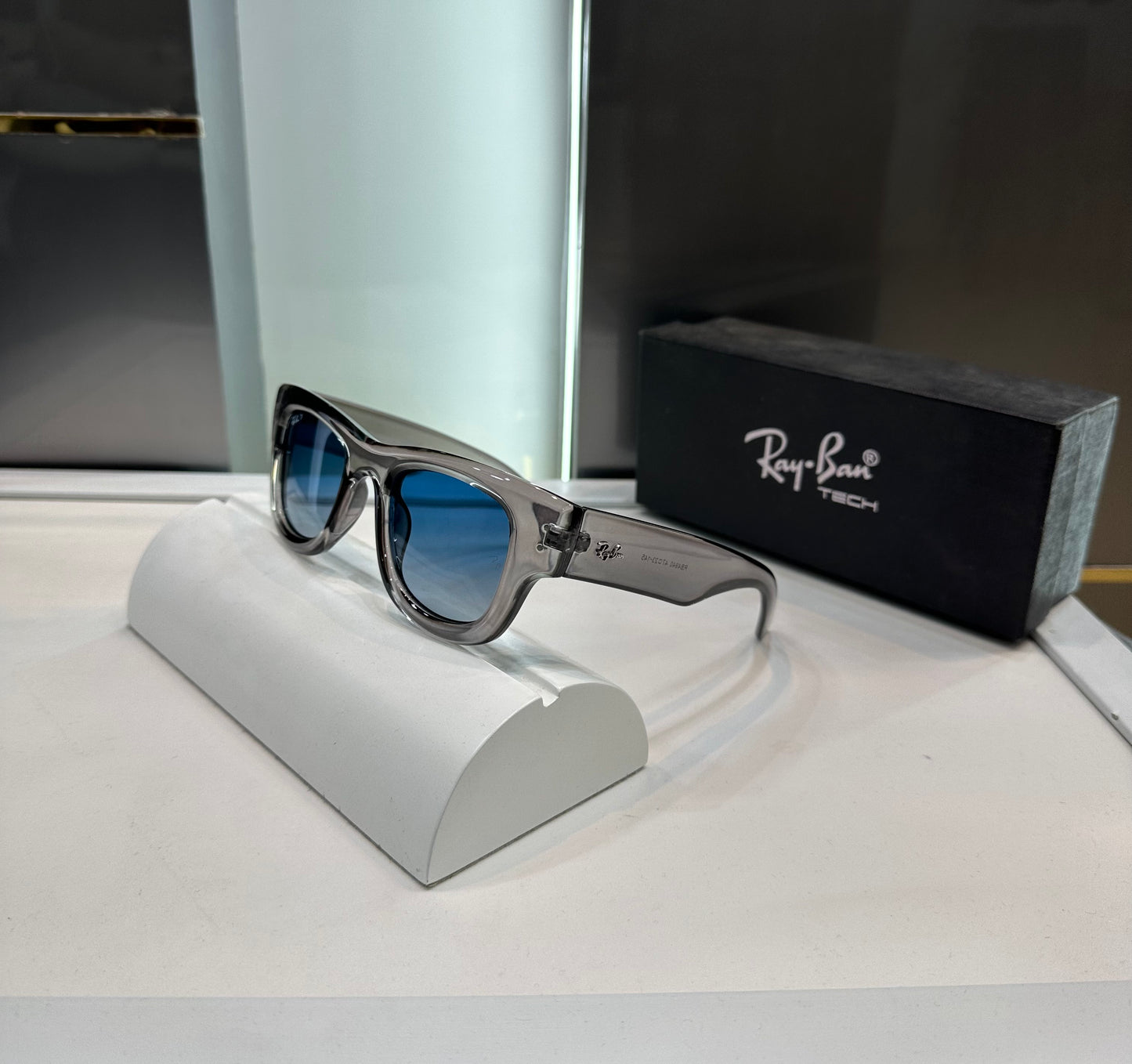 Rayban Grey Blue Limited Edition Luxury Sunglass With Original Packing