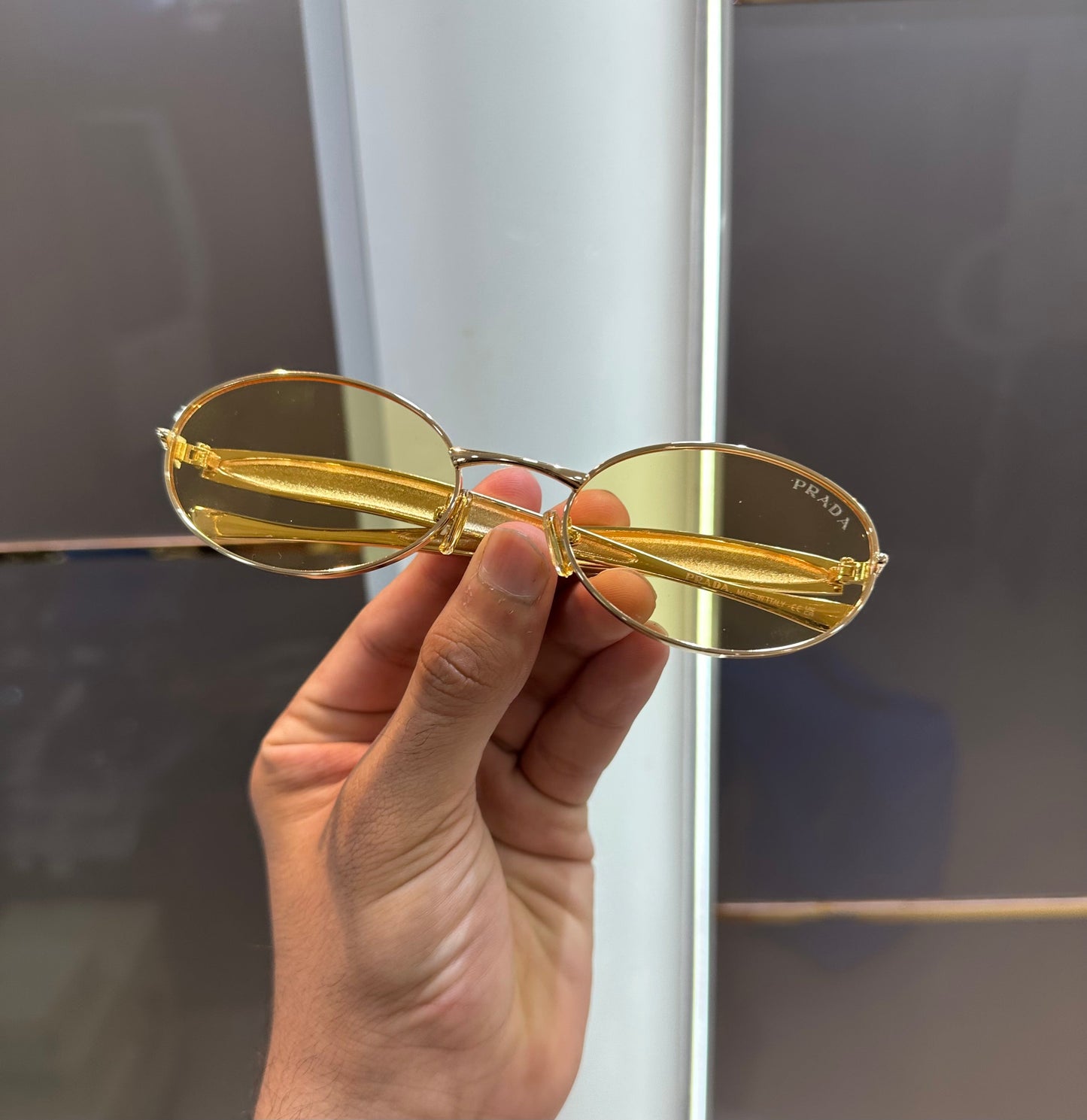 Prada Milano Metal Limited Edition Luxury Sunglass With Original Packing Urban Classics Store